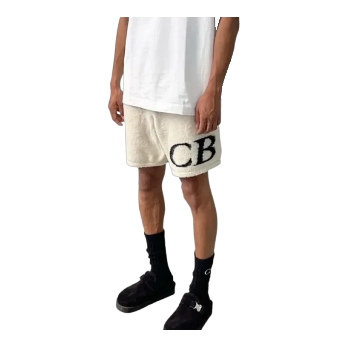 Cole Buxton White CB Shorts