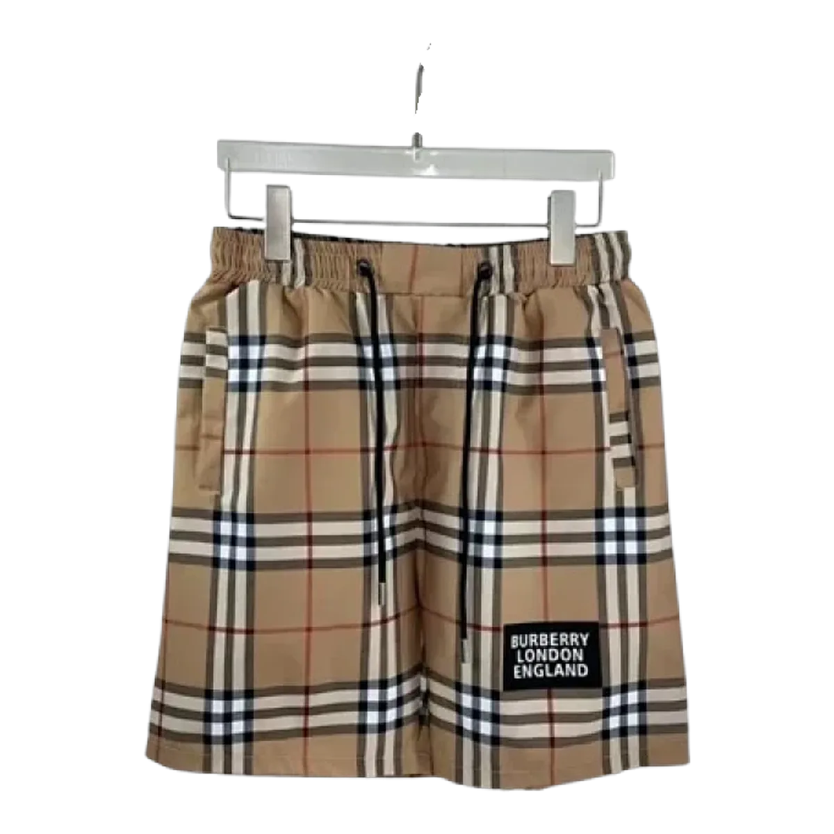 Burberry Beige Check Shorts