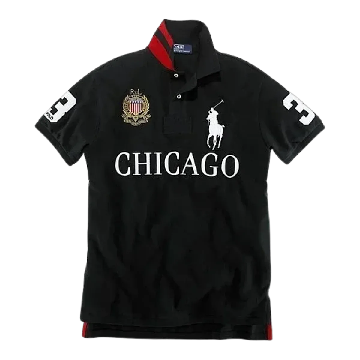 Polo Ralph Lauren Black Chicago Polo Shirt