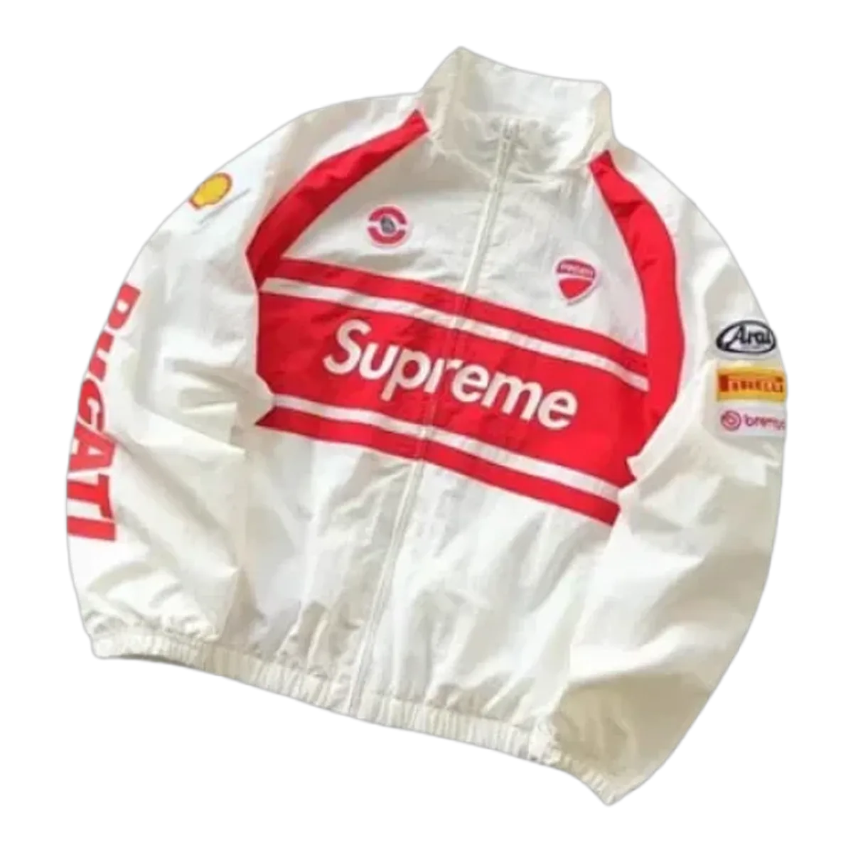 Supreme Racing Jacket White