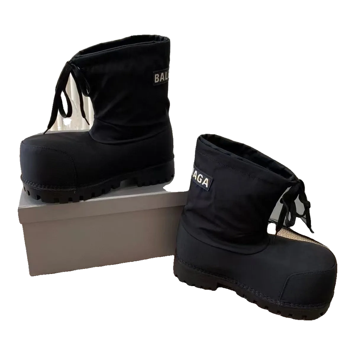 Balenciaga Padded Boots Black