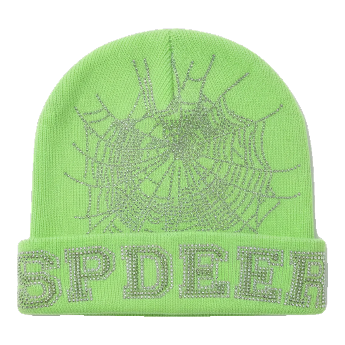 Sp5der Web Beanie Green
