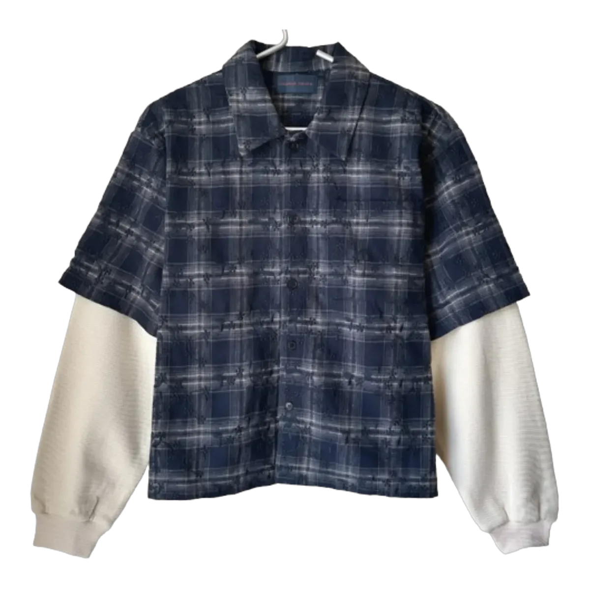 Vitesse Haute Plaid Layered Long Sleeve Shirt
