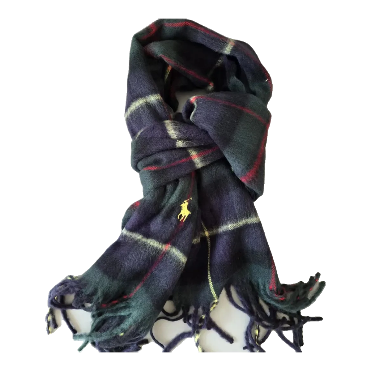 Ralph Lauren Plaid Scarf Green