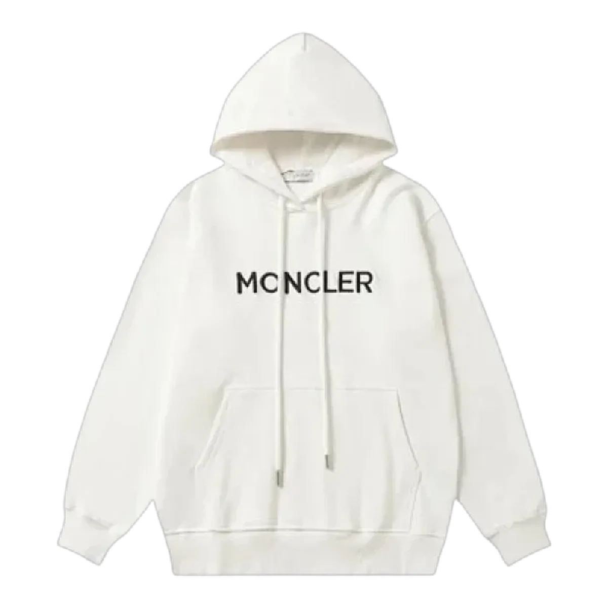Moncler White Logo Hoodie