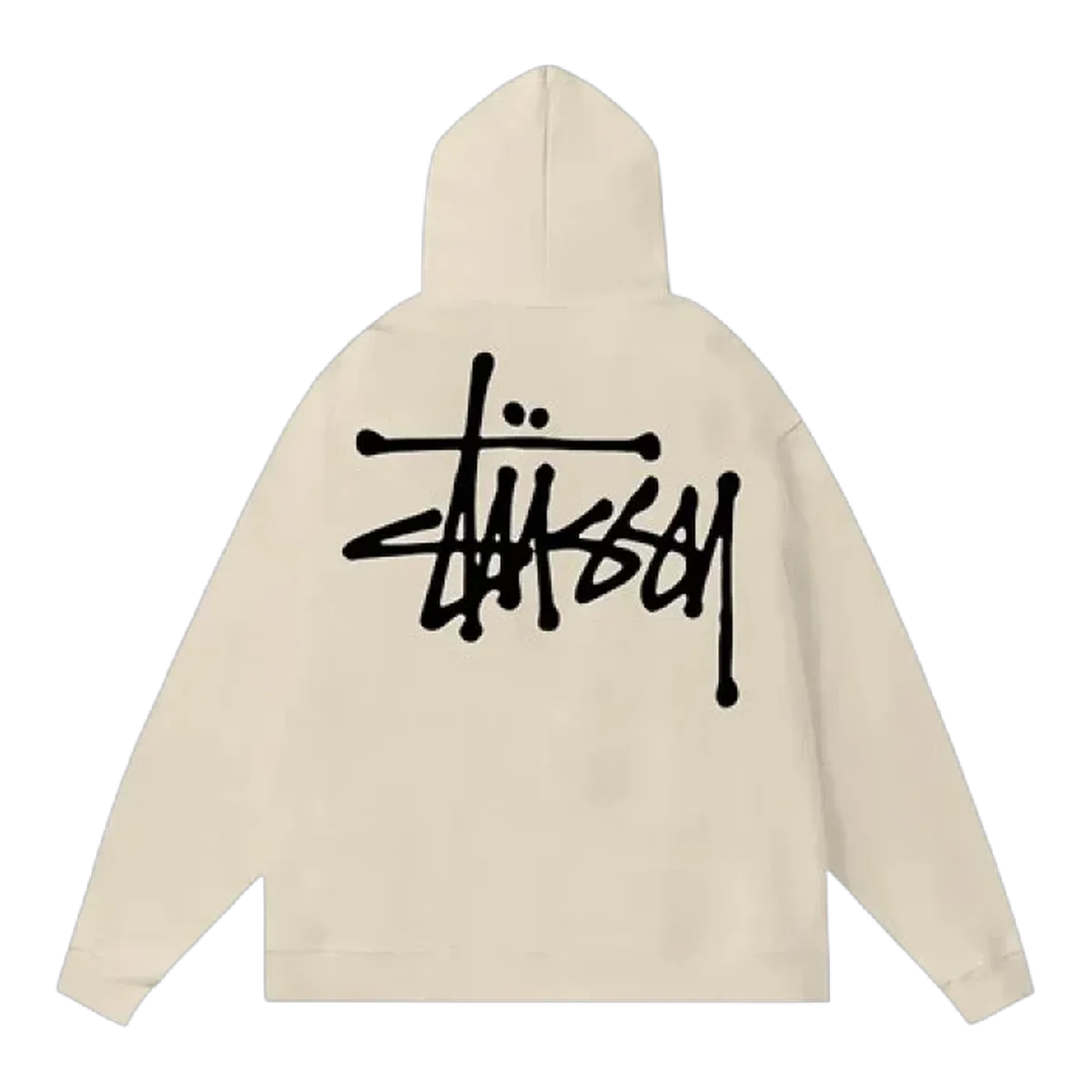 Stussy Cream Logo Hoodie