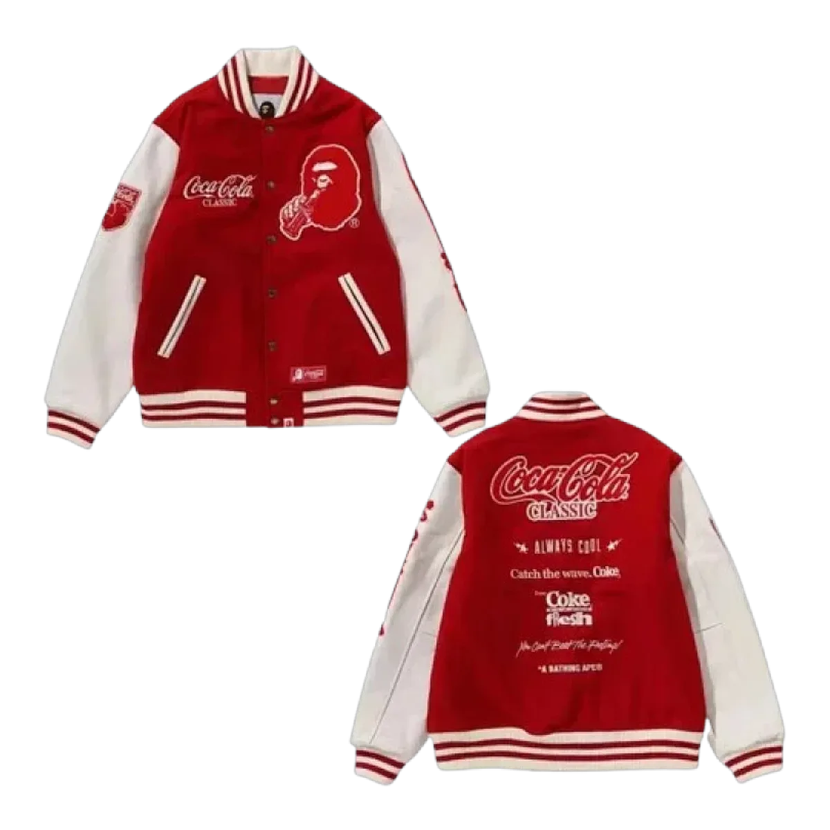 Broken Planet Varsity Jacket Red