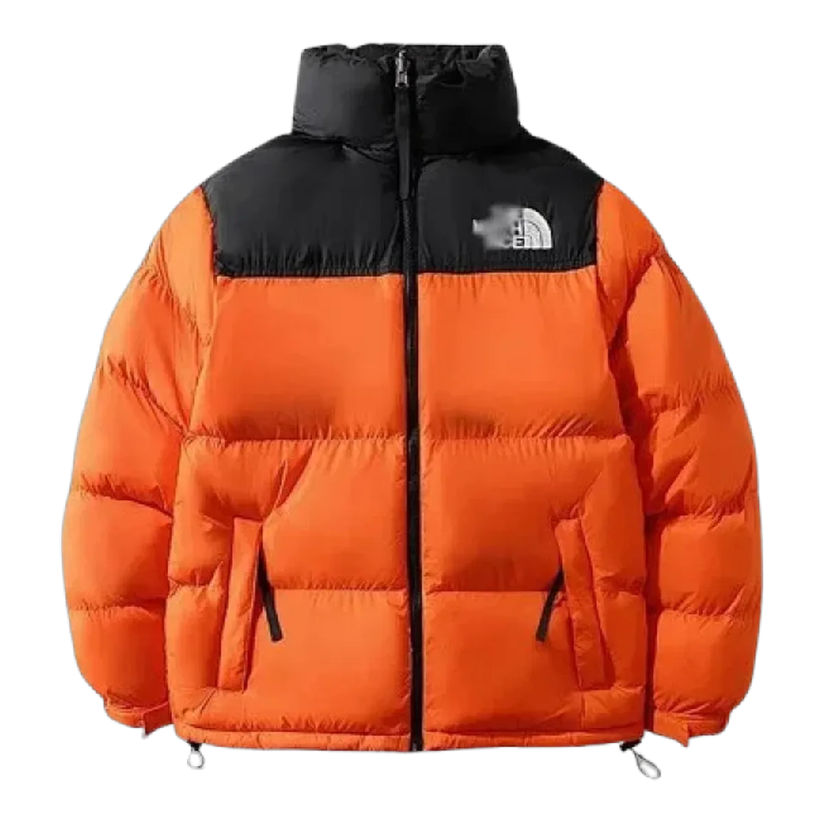 The North Face Orange Nuptse Puffer Jacket