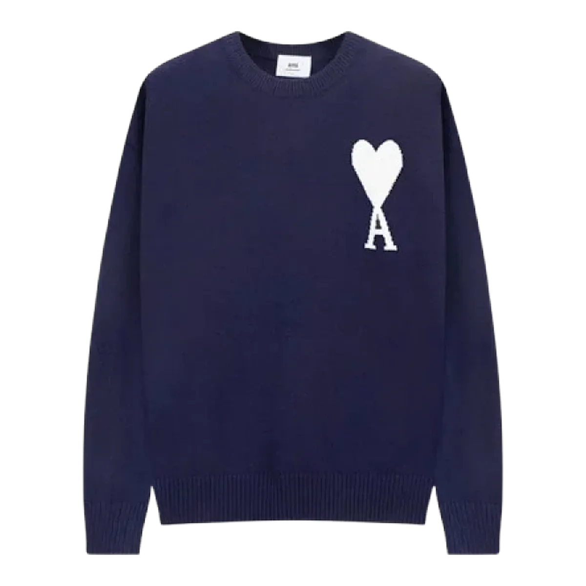 Ami Paris Navy Heart Sweatshirt