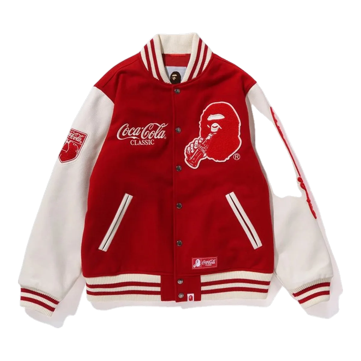 Bape Red Varsity Jacket