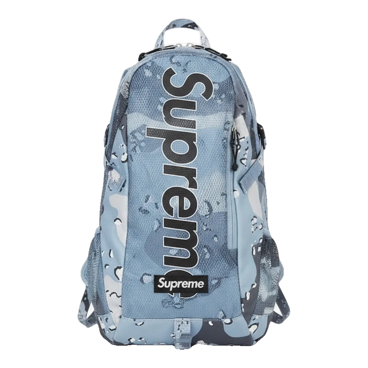 Supreme Blue Denim Print Backpack