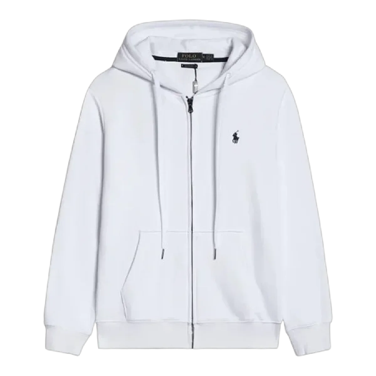Polo Ralph Lauren White Zip Hoodie
