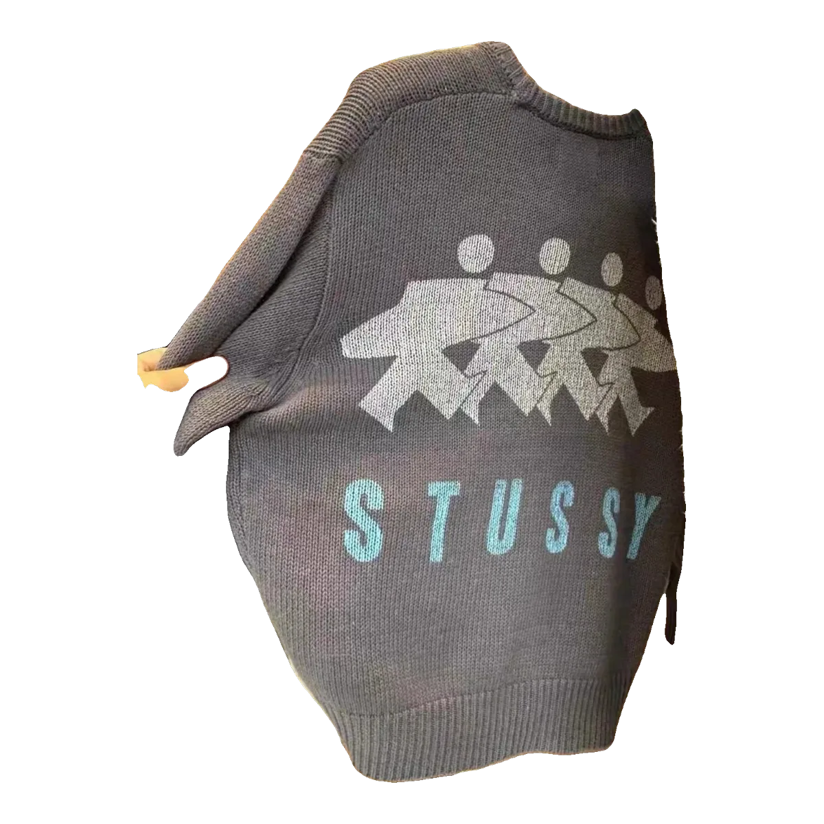 Stussy Brown Logo Sweater
