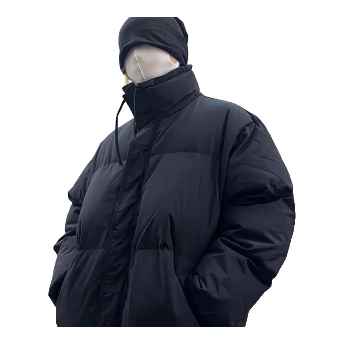 Essentials Navy Puffer Jacket