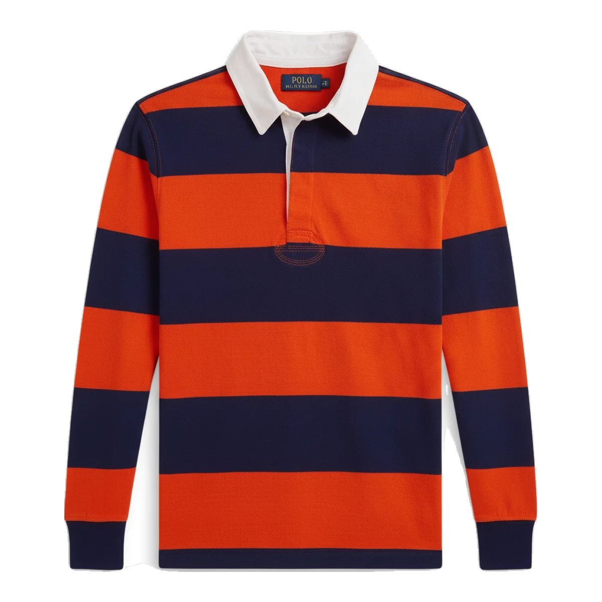 Ralph Lauren Rugby Shirt Navy Orange