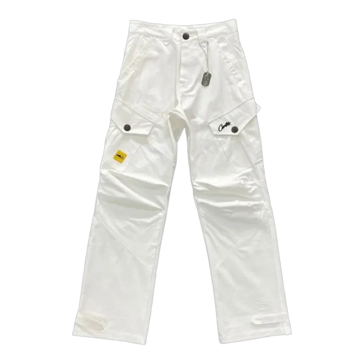 Corteiz White Cargo Pants