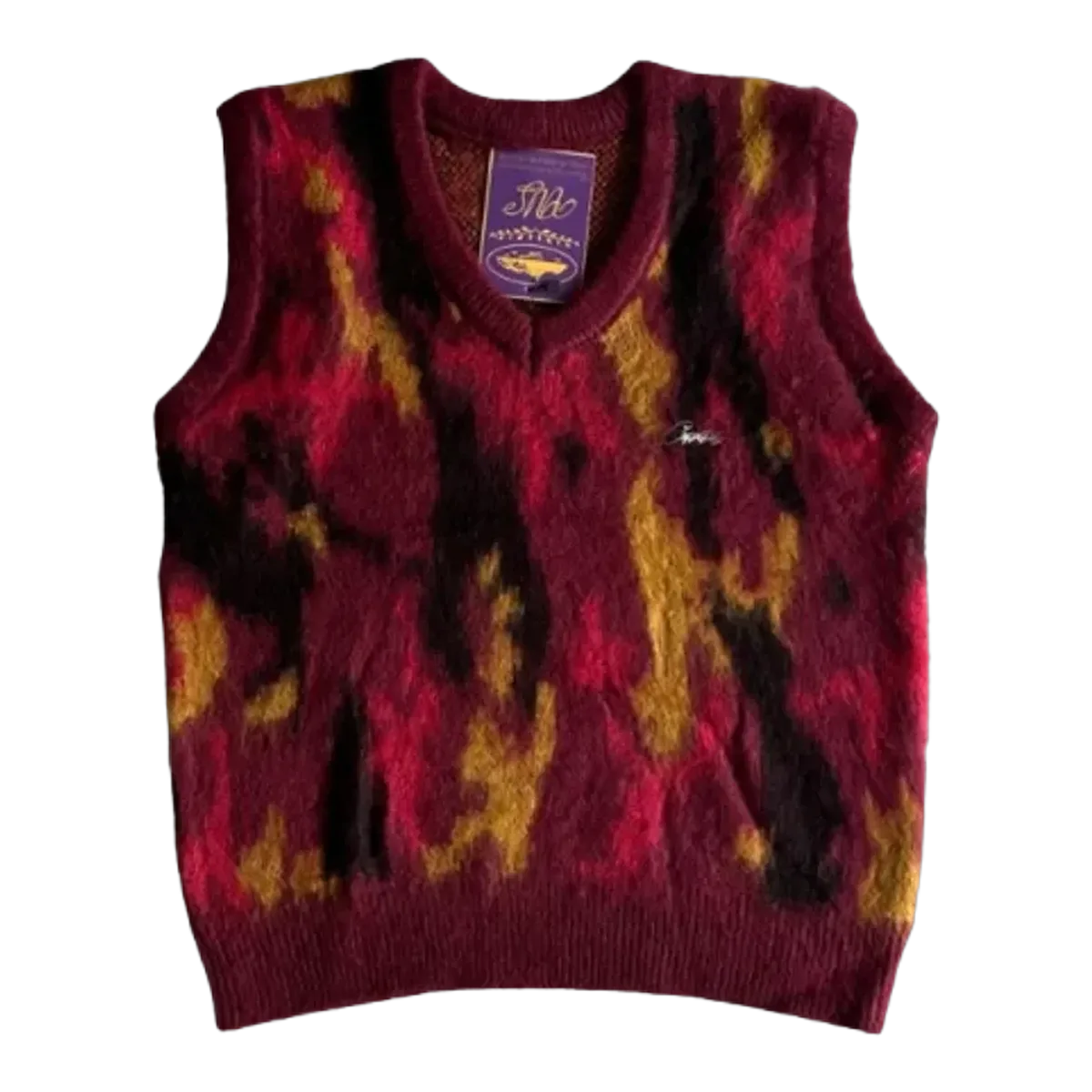 Corteiz Red Flame Knit Vest