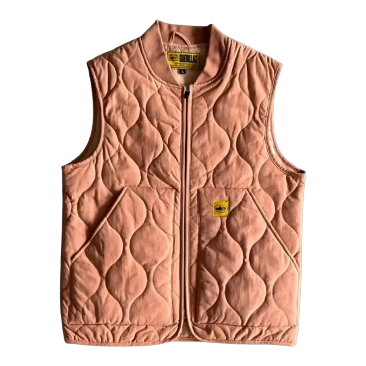 Corteiz Orange Quilted Vest