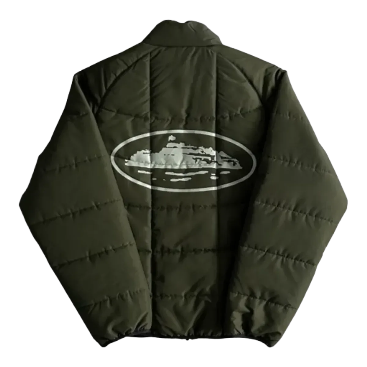 Corteiz Olive Quilted Jacket