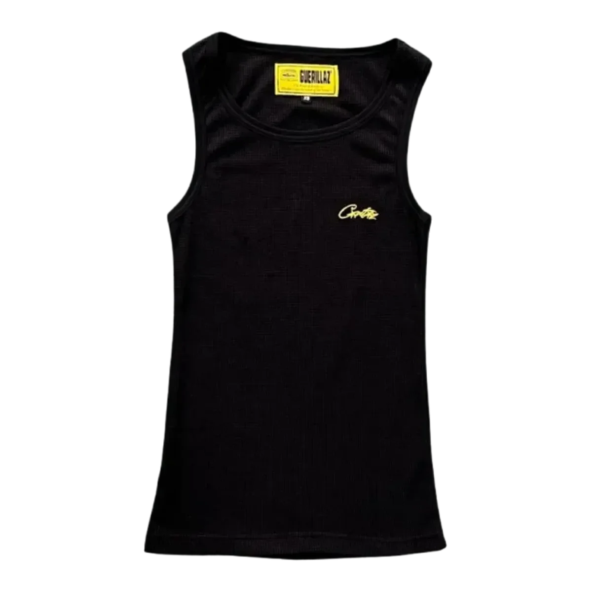 Corteiz Black Tank Top