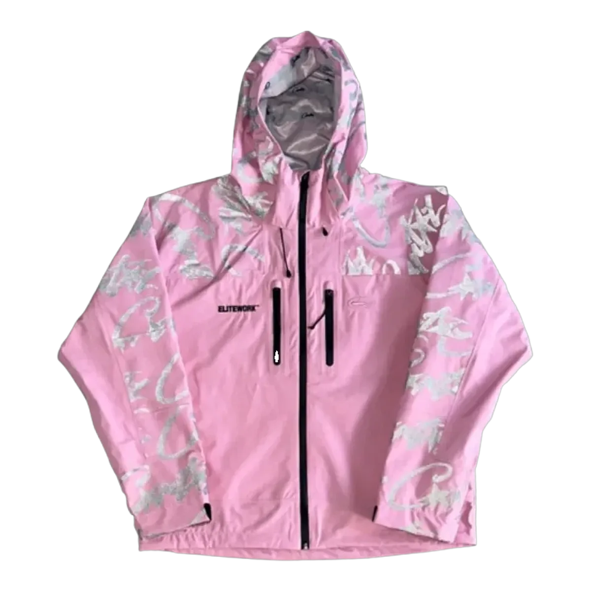 Corteiz Pink Hooded Shell Jacket