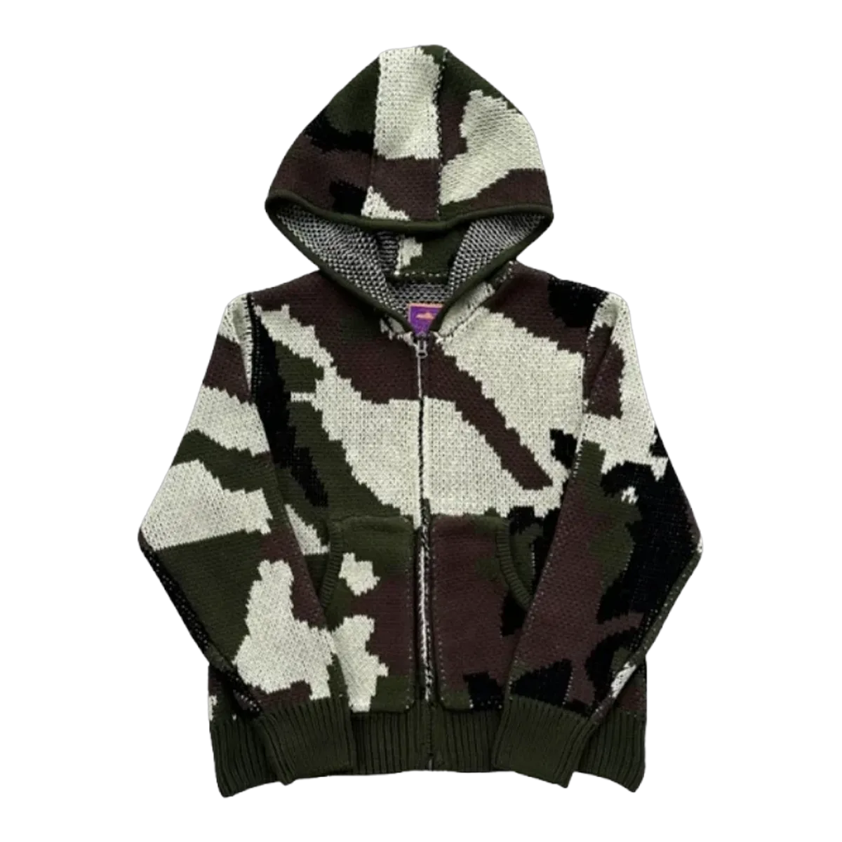 Corteiz Knitted Hoodie Camo