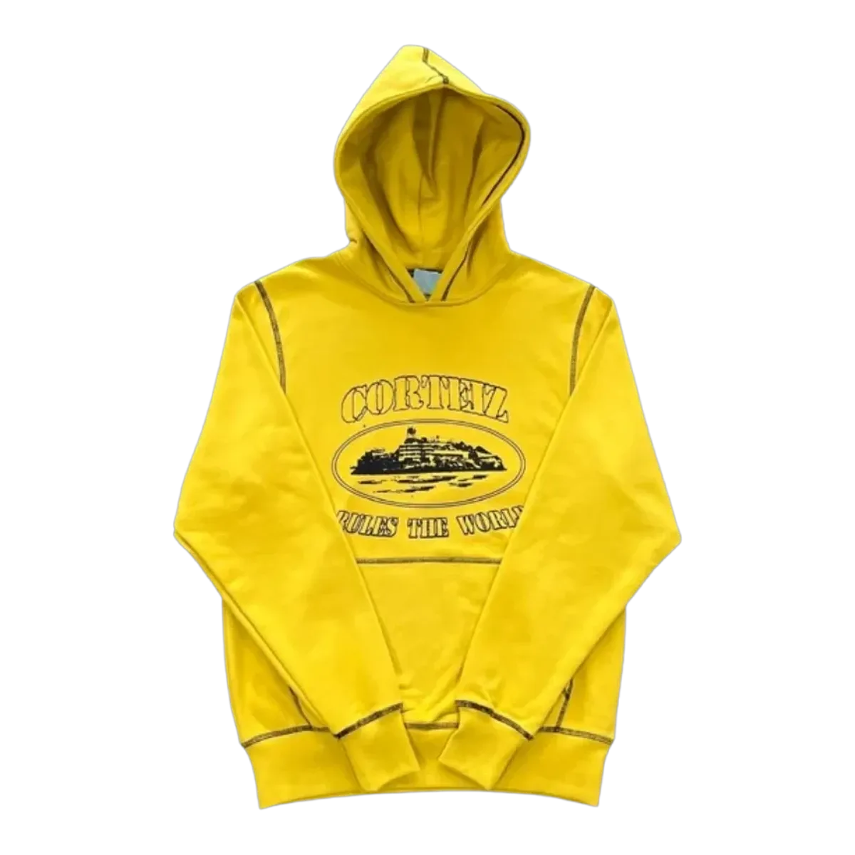 Corteiz Yellow Logo Hoodie
