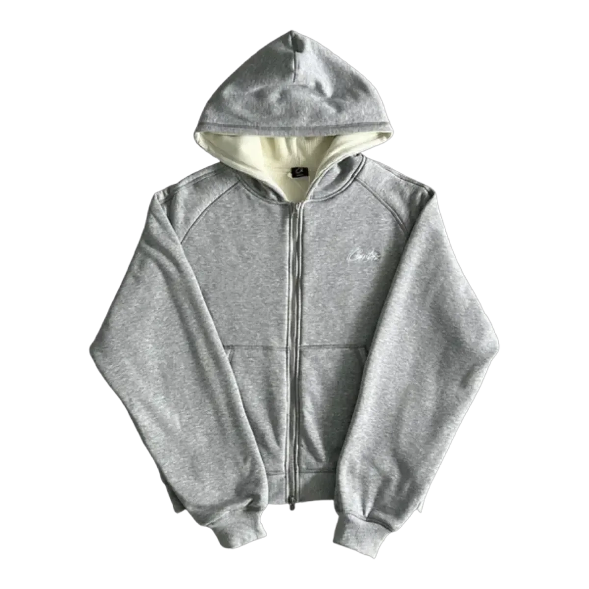 Corteiz Grey Zip Hoodie