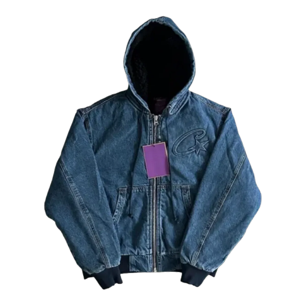 Corteiz Denim Jacket Blue