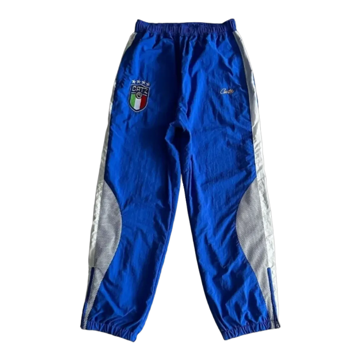 Corteiz Blue Italy Crest Track Pants