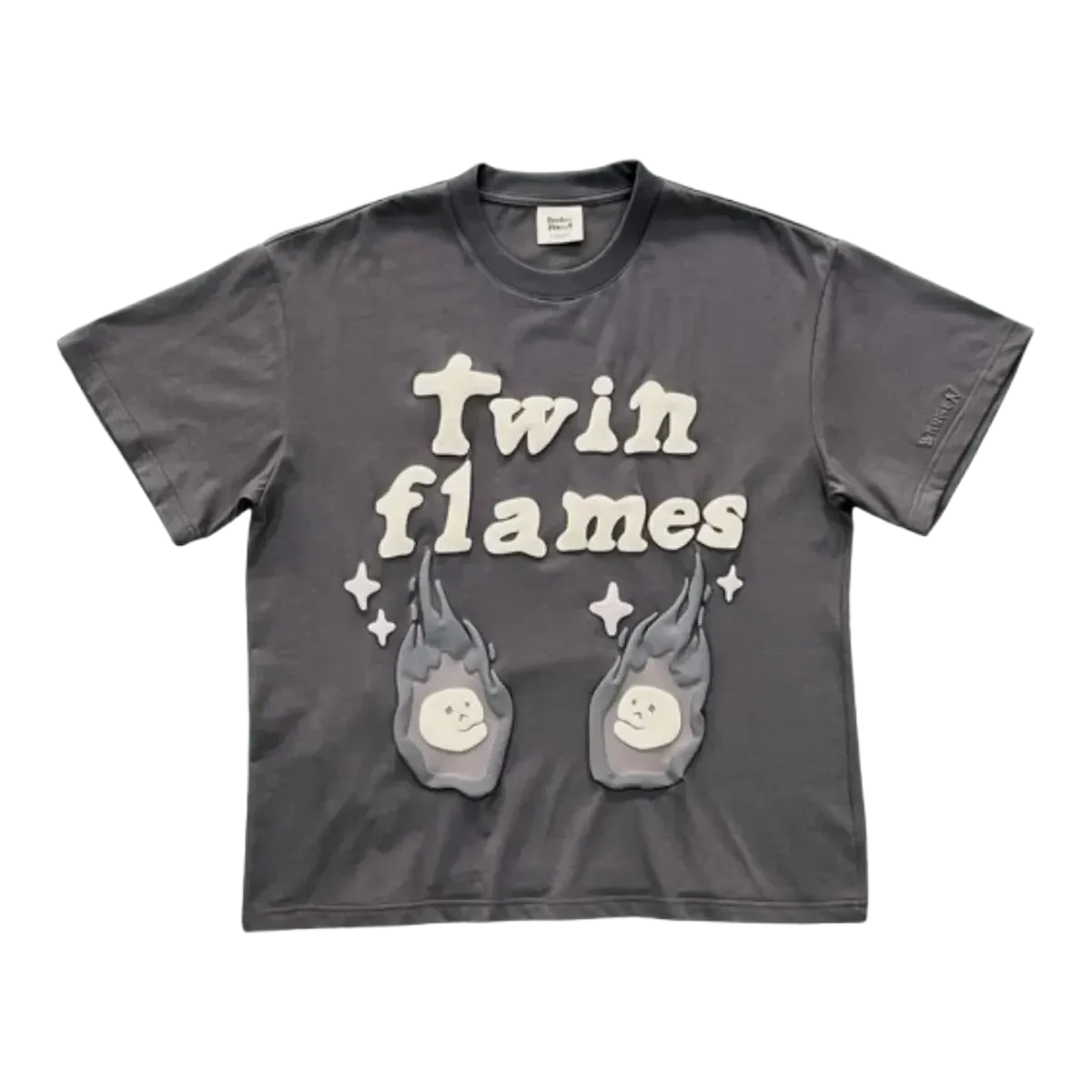 Broken Planet Grey Twin Flames Tee