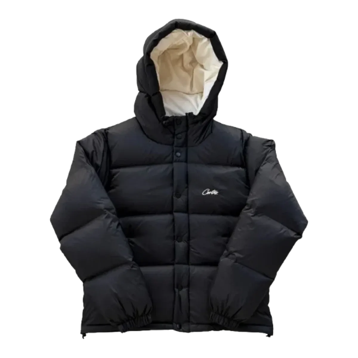 Corteiz Black Puffer Jacket