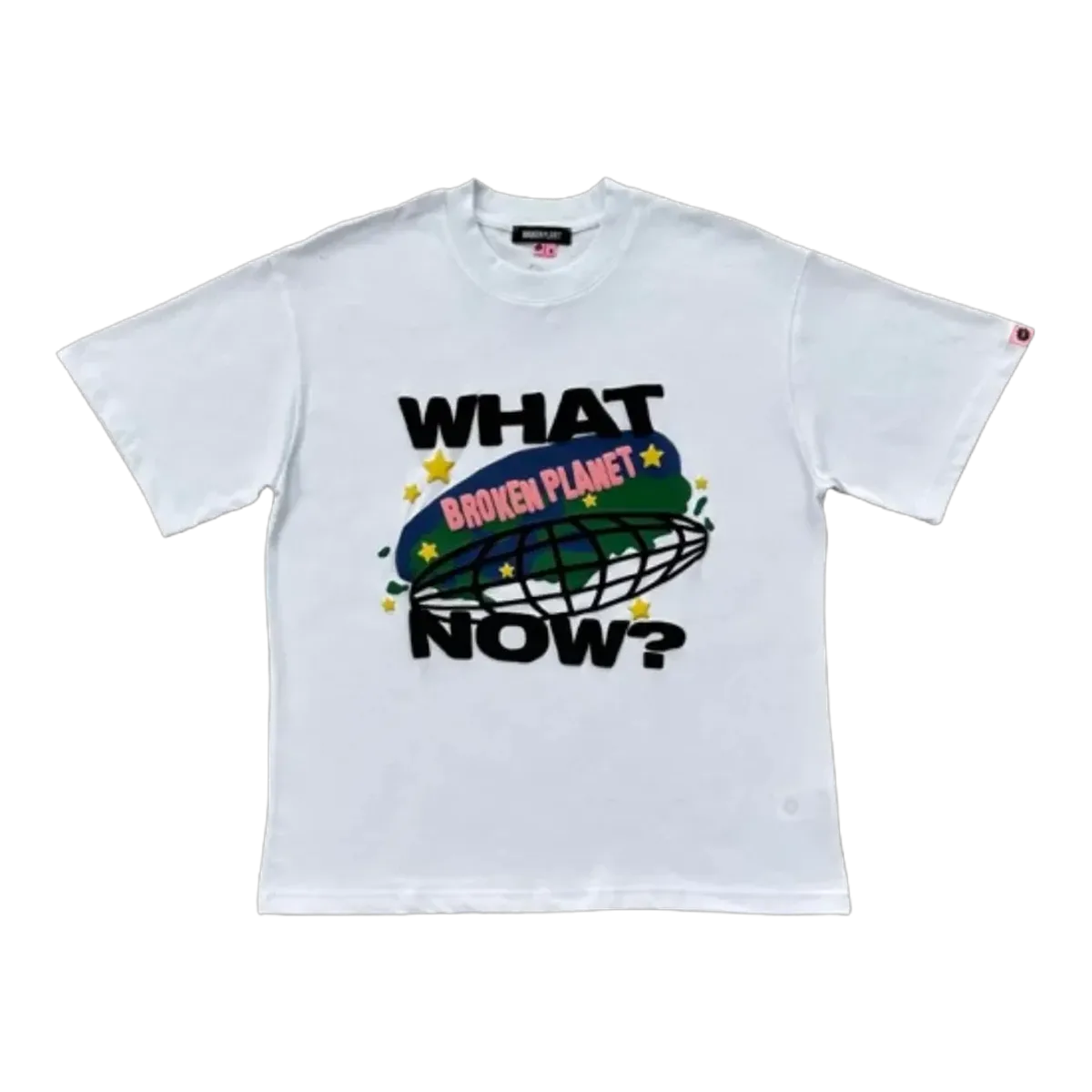 Broken Planet White Graphic T-Shirt