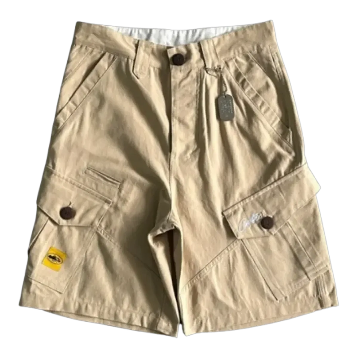 Corteiz Beige Cargo Shorts