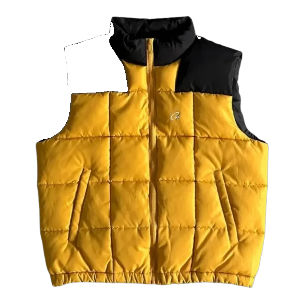 Corteiz Puffer Vest Yellow