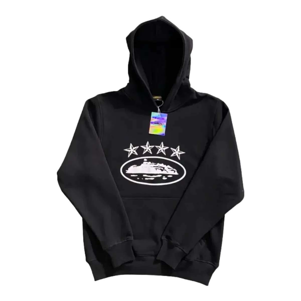 Corteiz Black Zip-Up Hoodie