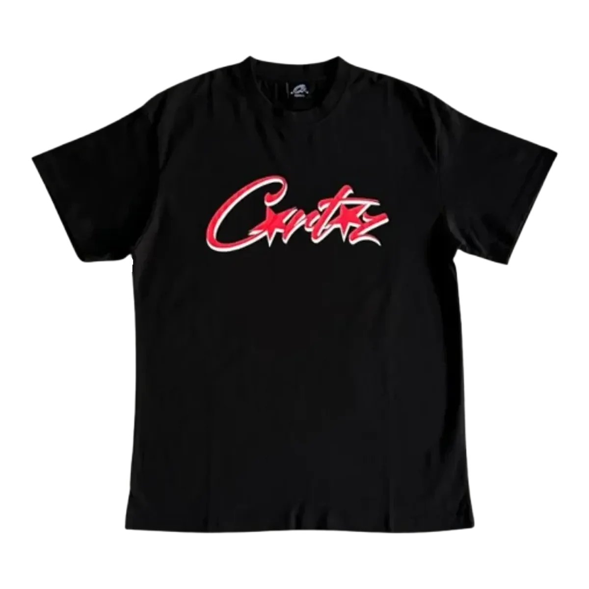 Corteiz Red Script Black T-Shirt