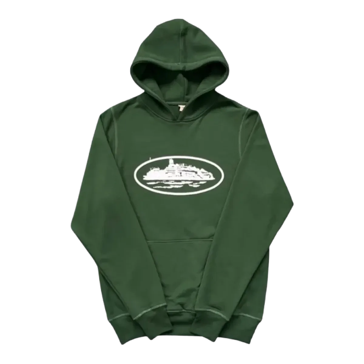 Corteiz Green Alcatraz Hoodie