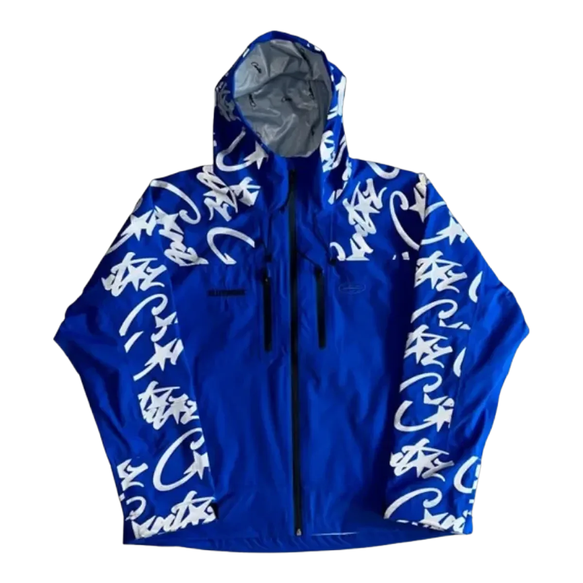 Corteiz Blue Script Shell Jacket