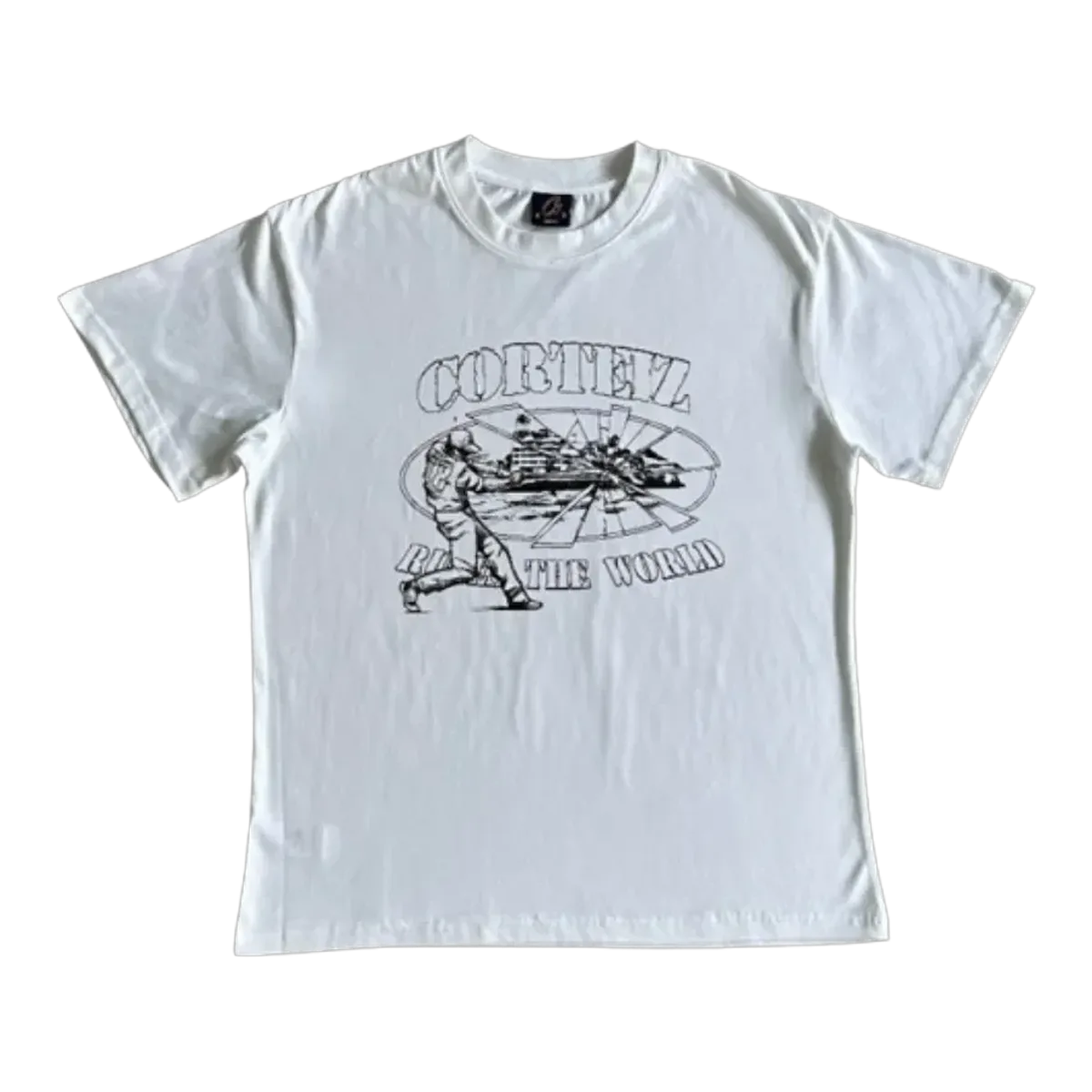Corteiz White Rules The World Tee