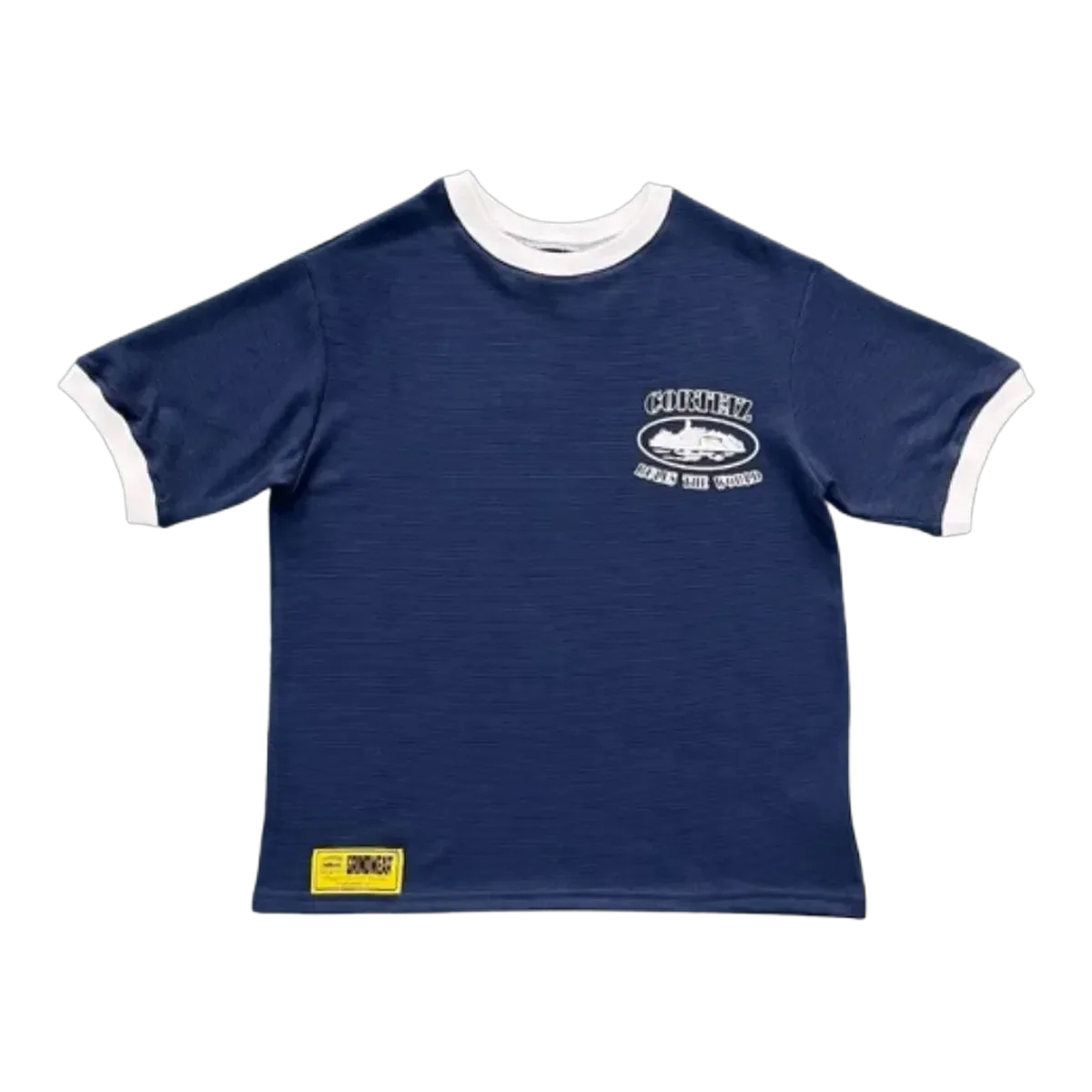 Corteiz Navy Football Tee