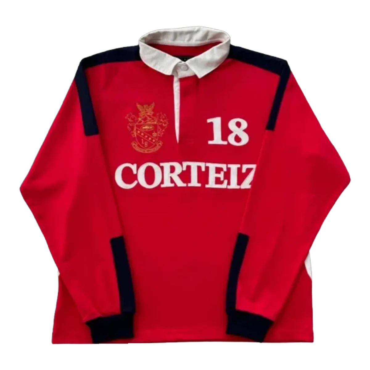 Corteiz Red Rugby Long Sleeve