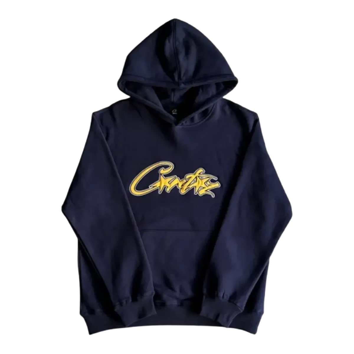 Corteiz Cortez Script Navy Hoodie