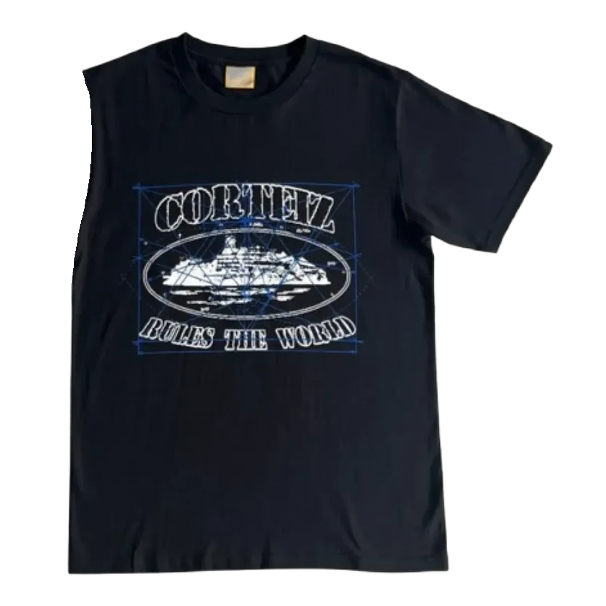 Corteiz Navy Rules The World Tee
