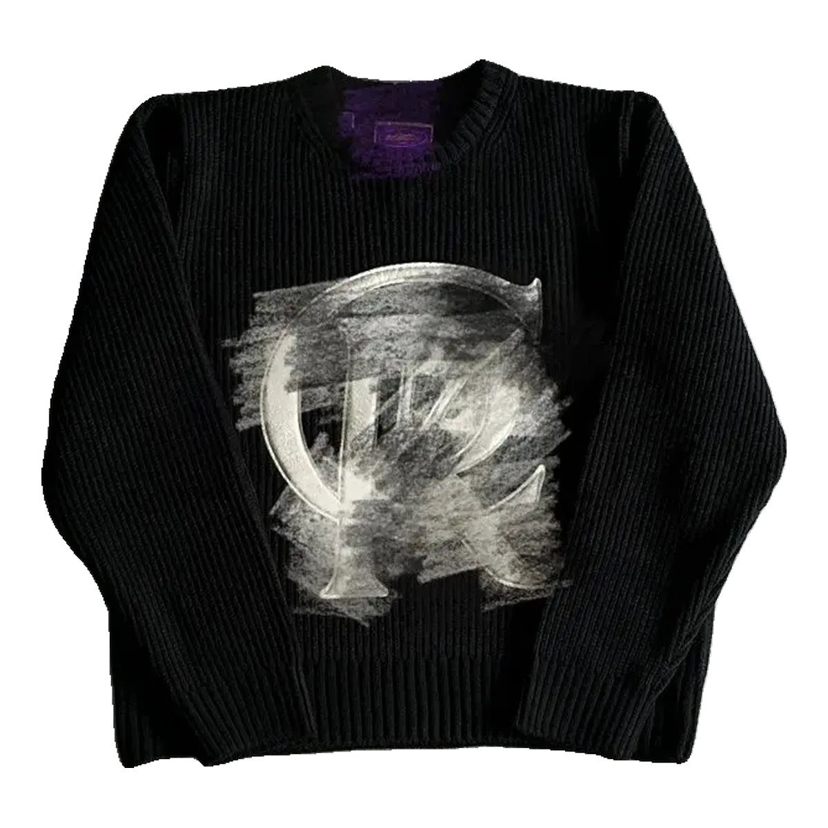 Rick Owens Black Graphic Sweater