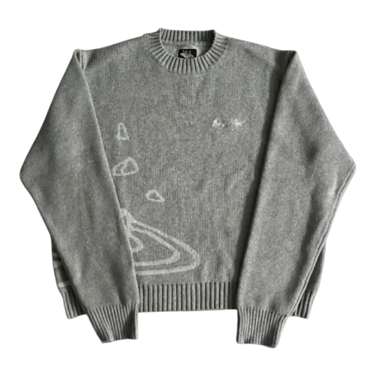 Broken Planet Knit Sweater Grey