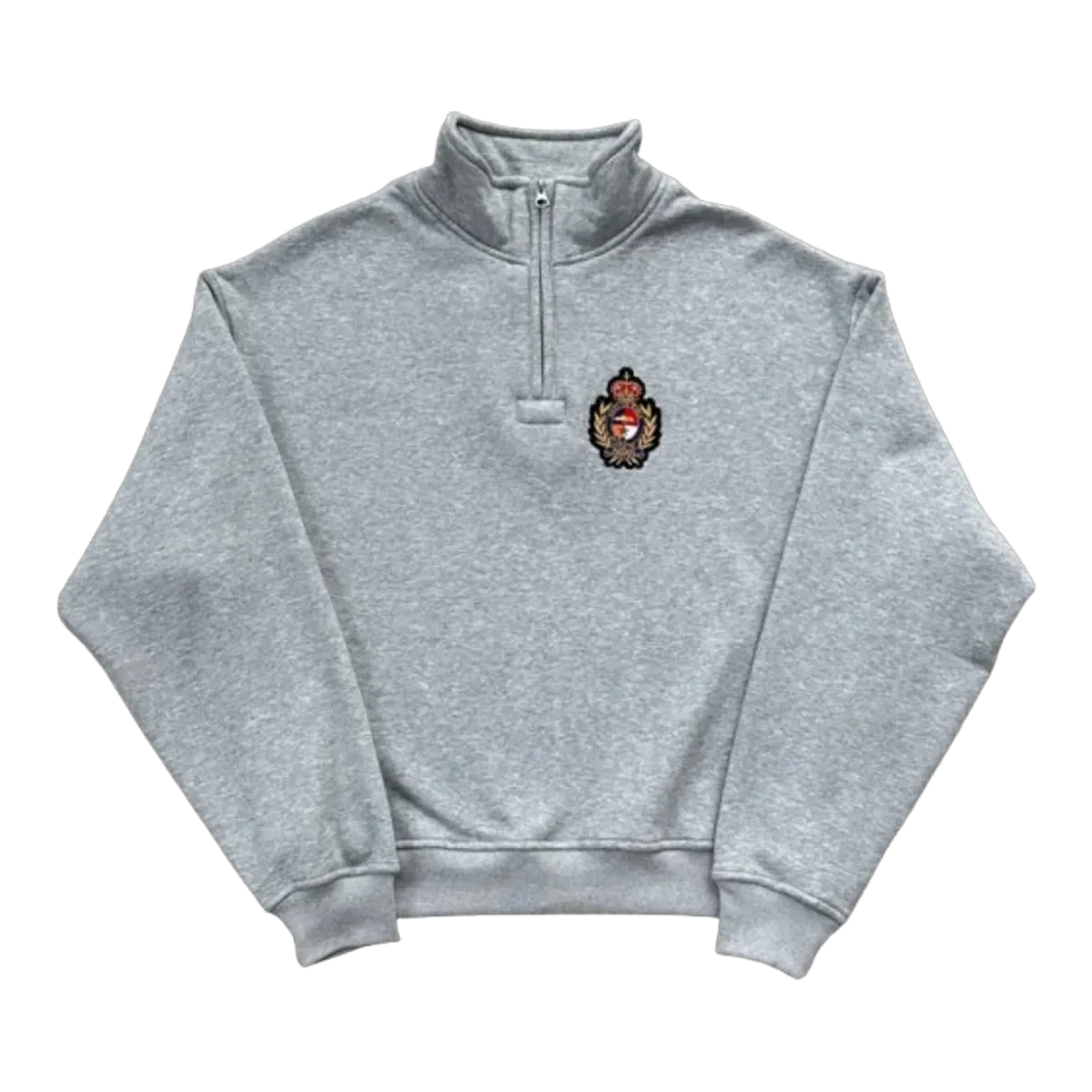 Corteiz Grey Quarter-Zip Sweatshirt