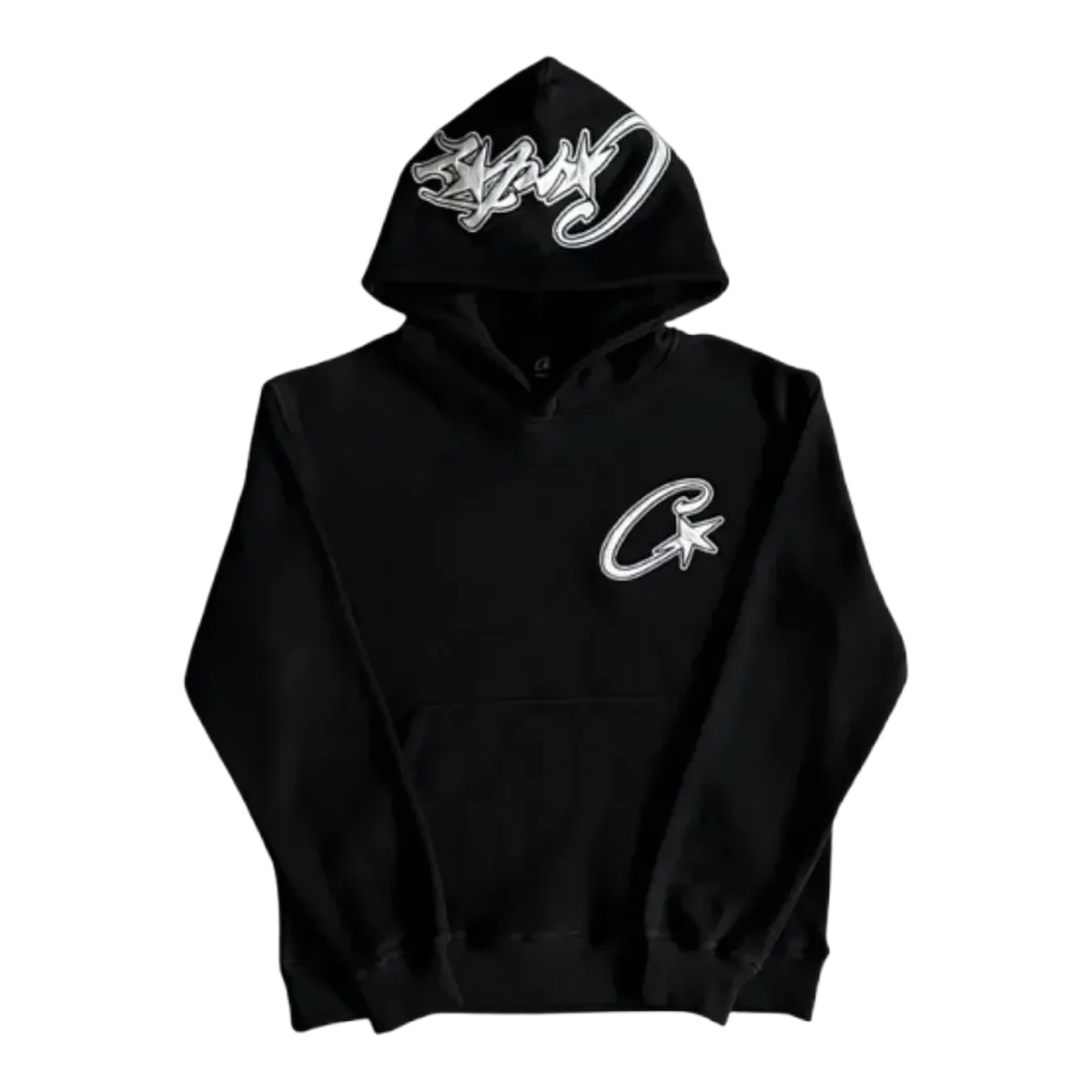 Corteiz Black Logo Hoodie