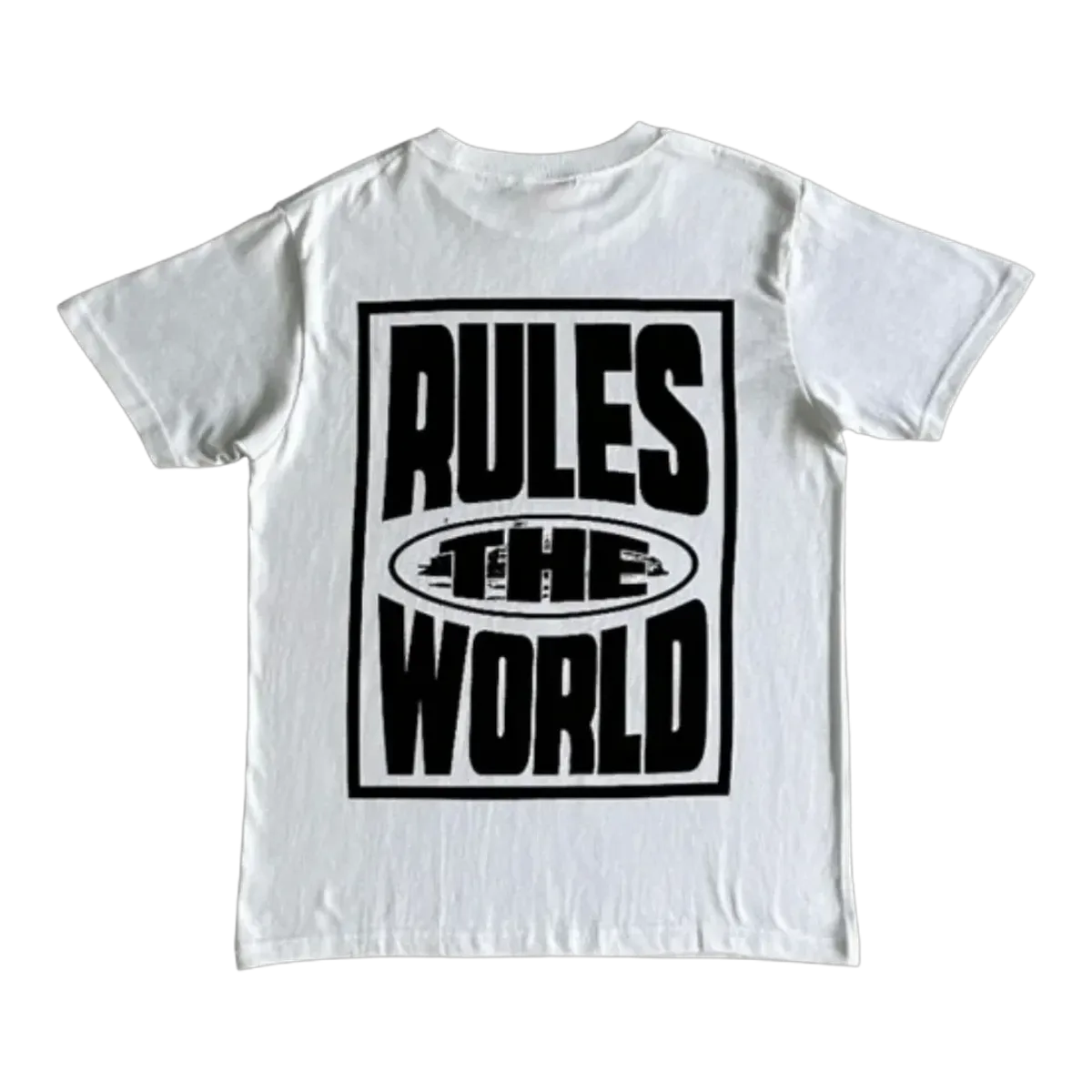 Corteiz White Rules The World Tee