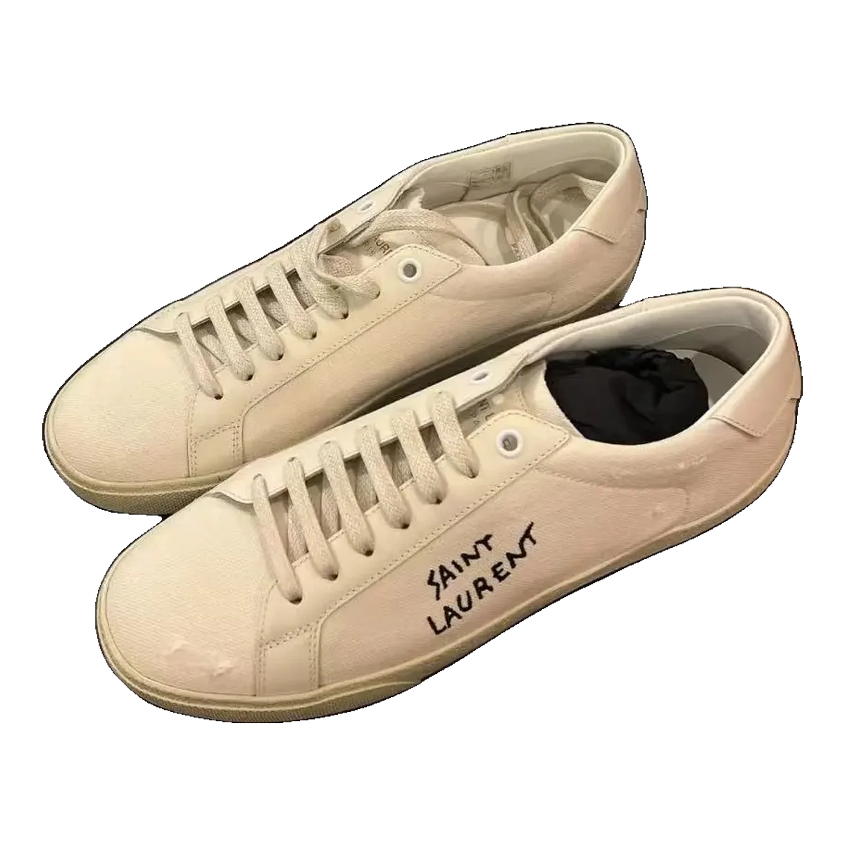 Saint Laurent Cream Sneakers
